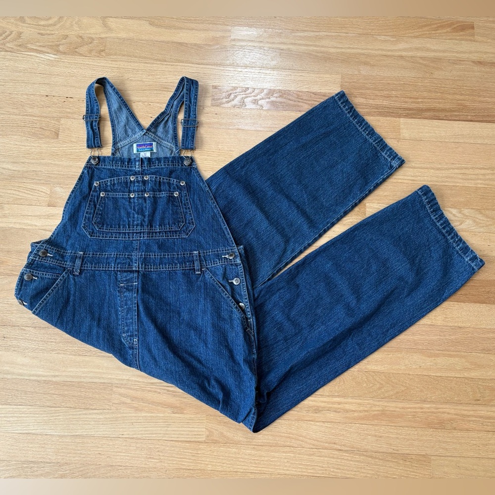 Northcrest Vintage Denim Overalls Bibs Size XL in Excellent Condition